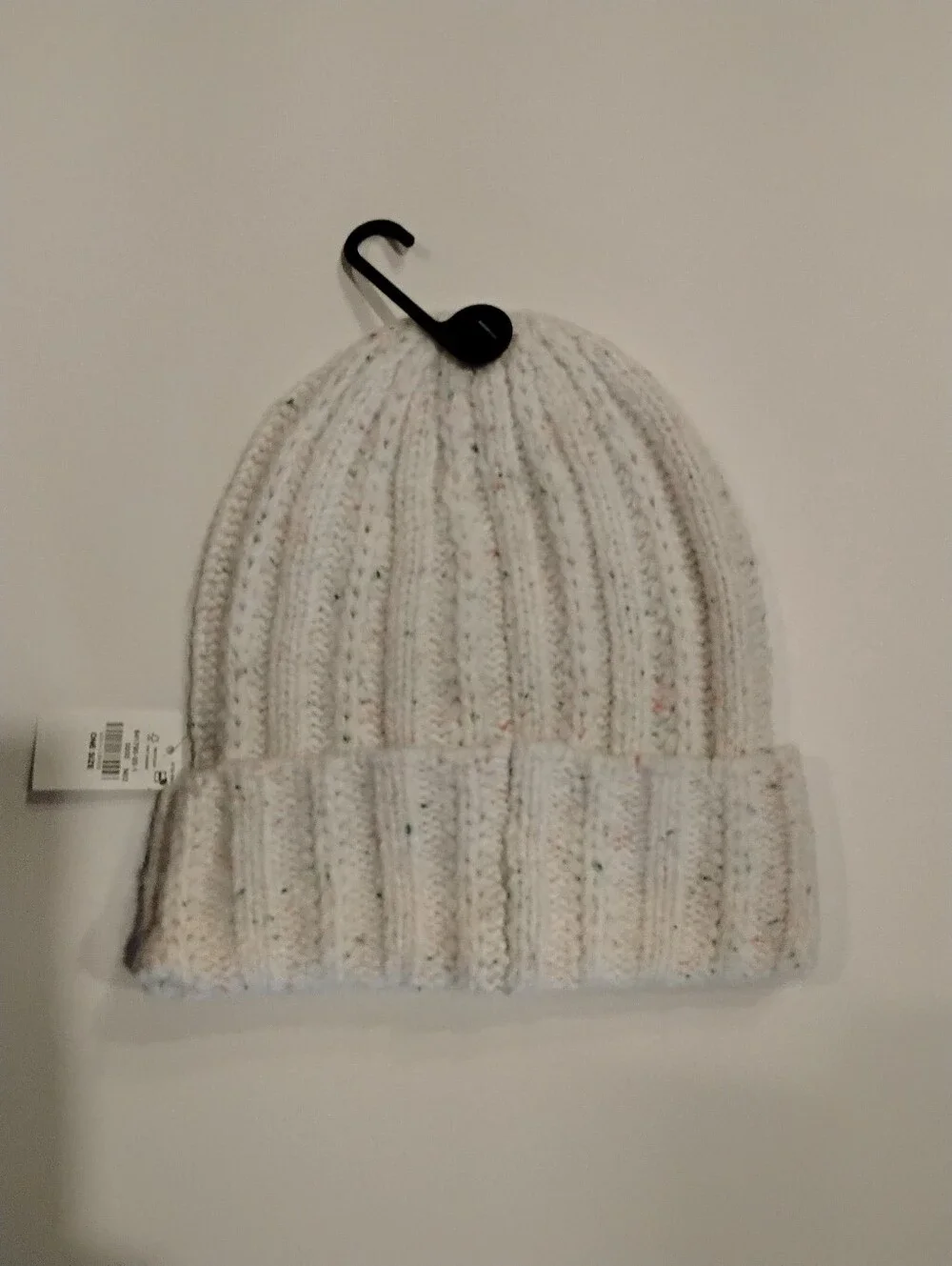 Kids Old Navy Soft Knit Beanie Hat - White Speckled